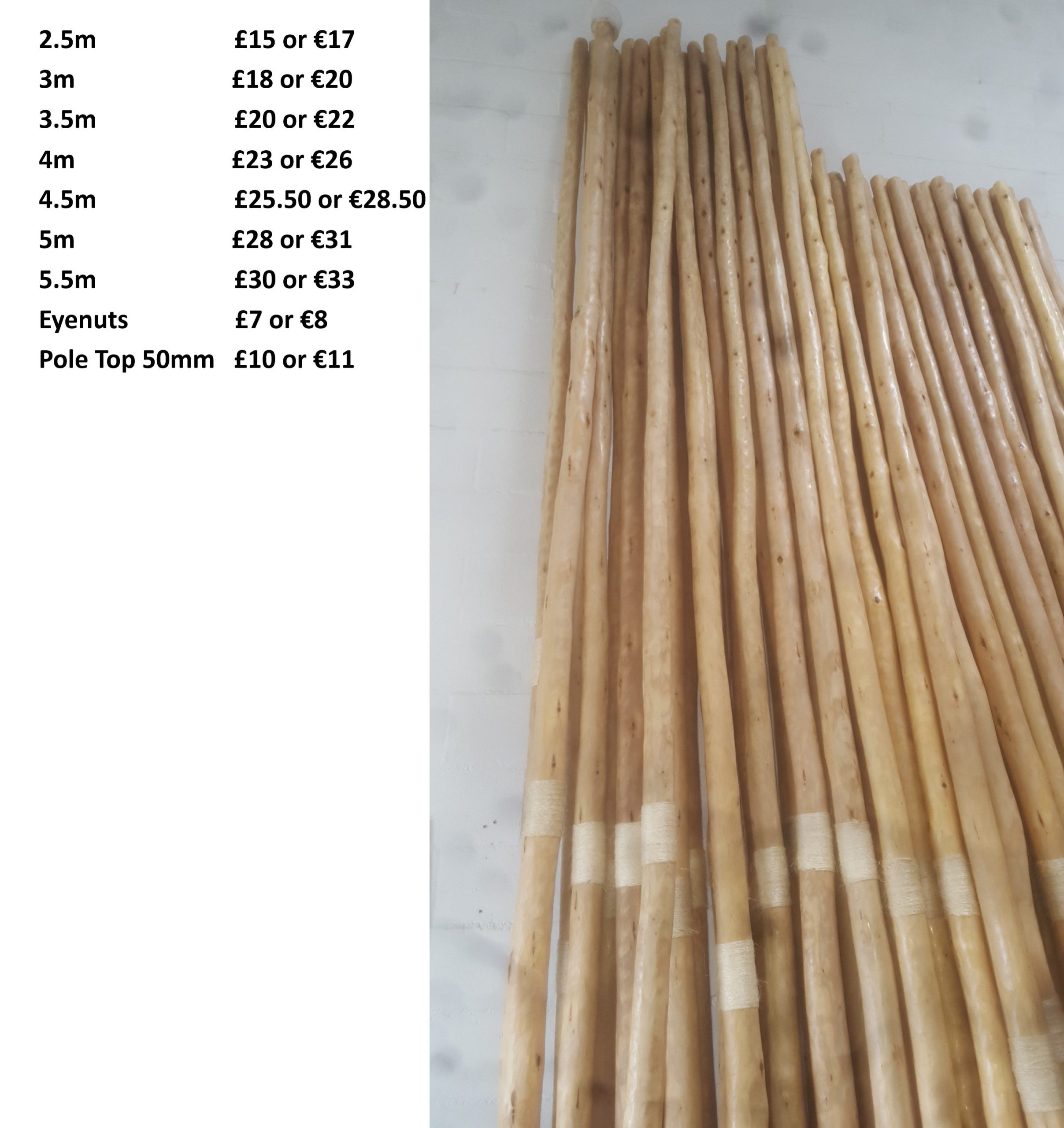 Stretch tent wooden poles Stretchonomics